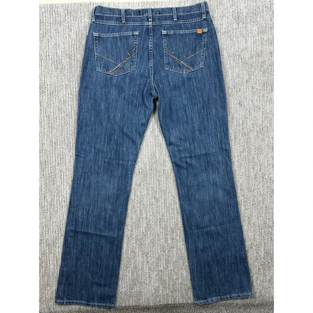 Wrangler 20X FR Jeans Relaxed Straight Leg Blue Denim Flame Resistant HRC2 36x36